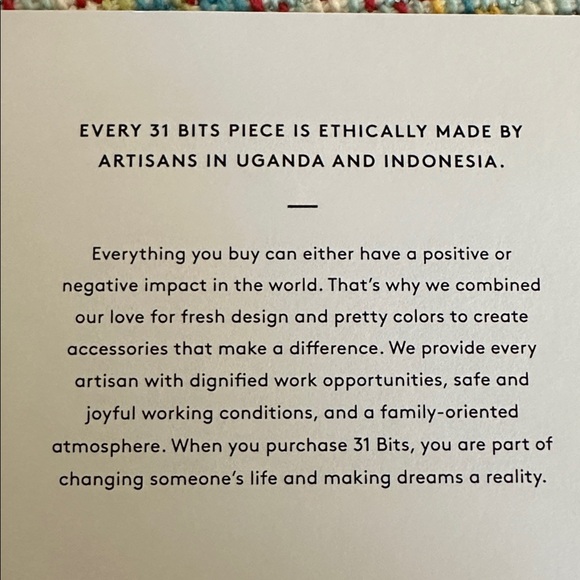 31 Bits Necklace and two bracelets with Gold Accents - Picture 4 of 4